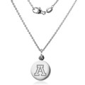 University of Arizona Necklace with Charm in Sterling Silver - Image 2