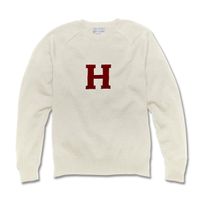 Harvard Ivory and Maroon Letter Sweater by M.LaHart