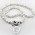 Georgia Tech Pearl Necklace with Sterling Silver Charm - Image 1