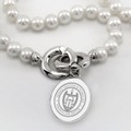 Georgia Tech Pearl Necklace with Sterling Silver Charm - Image 2