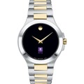 NYU Men's Movado Collection Two-Tone Watch with Black Dial - Image 2