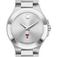 Texas Tech Women's Movado Collection Stainless Steel Watch with Silver Dial