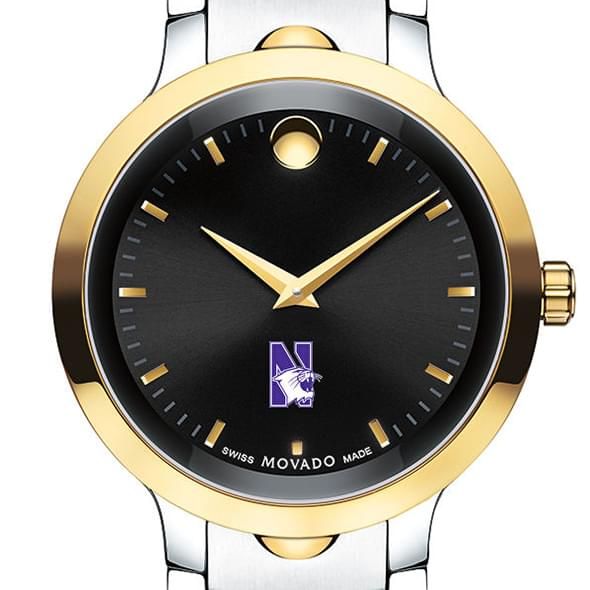 Northwestern University Men's Movado Luno Sport Two-Tone