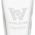 Wesleyan University 16 oz Pint Glass- Set of 4 - Image 3