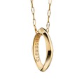 Clemson Monica Rich Kosann Poesy Ring Necklace in Gold - Image 1