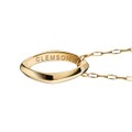 Clemson Monica Rich Kosann Poesy Ring Necklace in Gold - Image 3