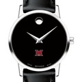 Miami University Women's Movado Museum with Leather Strap - Image 1