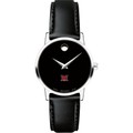 Miami University Women's Movado Museum with Leather Strap - Image 2