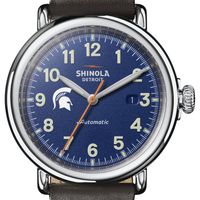Michigan State Shinola Watch, The Runwell Automatic 45mm Royal Blue Dial