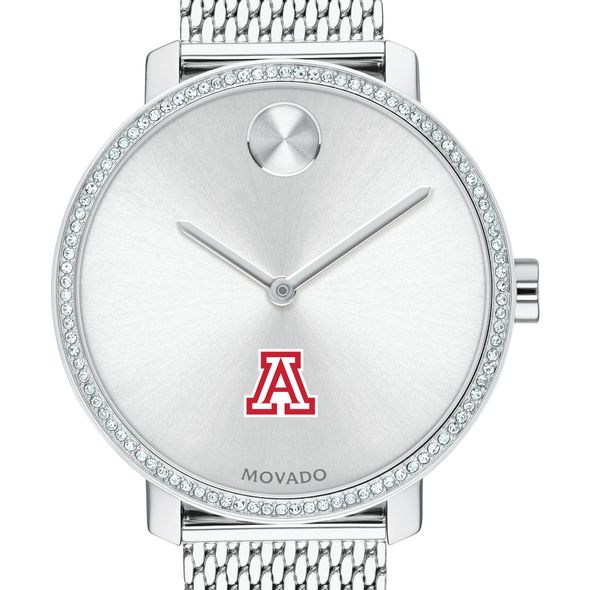 University of Arizona Women's Movado Bold with Crystal Bezel & Mesh Bracelet - Image 1