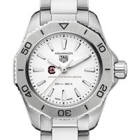 South Carolina Gamecocks Women's TAG Heuer Steel Aquaracer with Silver Dial