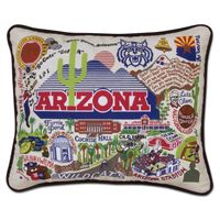University of Arizona Embroidered Pillow