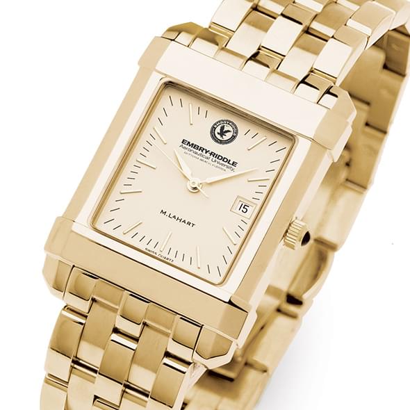 Embry-Riddle Men's Gold Quad with Bracelet