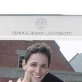 George Mason University Polished Pewter 5x7 Picture Frame - Image 2