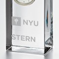 NYU Stern Tall Glass Desk Clock by Simon Pearce - Image 2