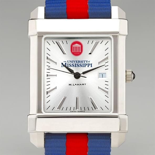 University of Mississippi Collegiate Watch with NATO Strap for Men - Image 1