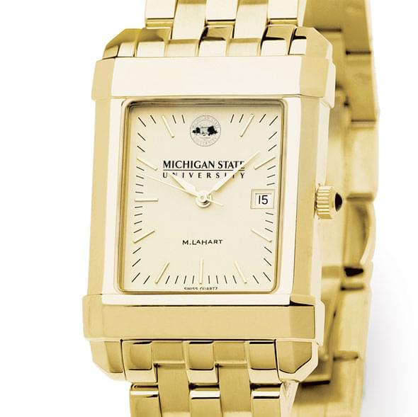 Michigan State Men's Gold Quad with Bracelet