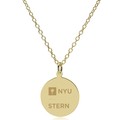 NYU Stern 18K Gold Pendant & Chain - Image 2
