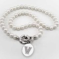 Villanova Pearl Necklace with Sterling Silver Charm - Image 1