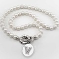 Villanova Pearl Necklace with Sterling Silver Charm - Image 2