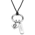 US Military Academy Silk Necklace with Enamel Charm & Sterling Silver Tag - Image 2