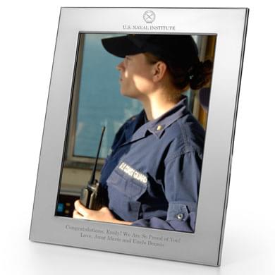USNI Polished Pewter 8x10 Picture Frame