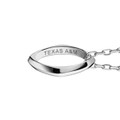 Texas A&M University Monica Rich Kosann Poesy Ring Necklace in Silver - Image 3