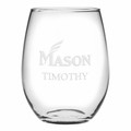 George Mason Stemless Wine Glasses Made in the USA - Set of 2 - Image 1
