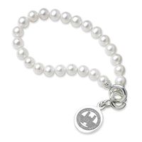 WashU Pearl Bracelet with Sterling Silver Charm