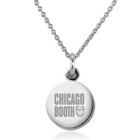 Chicago Booth Necklace with Charm in Sterling Silver