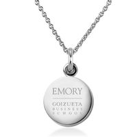 Emory Goizueta Necklace with Charm in Sterling Silver
