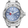 NC State Women's TAG Heuer Steel Aquaracer with Blue Sunray Dial - Image 1