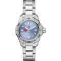NC State Women's TAG Heuer Steel Aquaracer with Blue Sunray Dial - Image 2