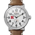Rutgers Shinola Watch, The Runwell 41mm White Dial - Image 1