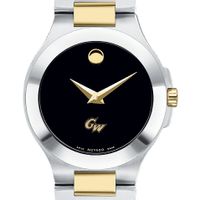 George Washington Women's Movado Collection Two-Tone Watch with Black Dial