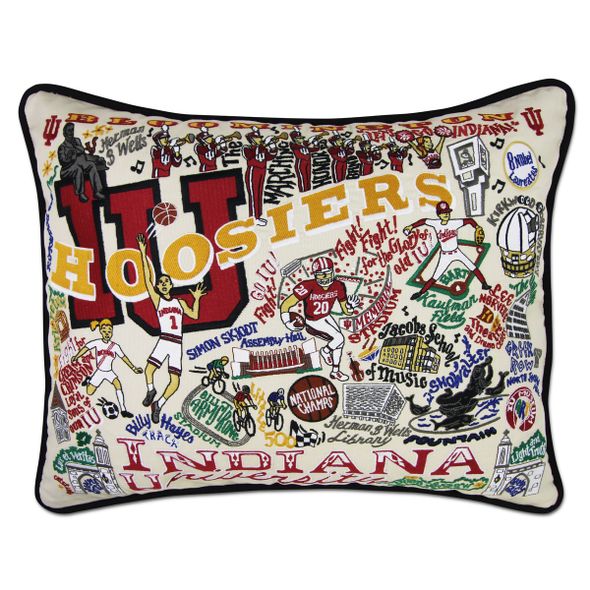 Indiana Embroidered Pillow - Image 1