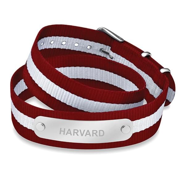Harvard University Double Wrap NATO ID Bracelet - Image 1