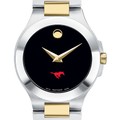SMU Women's Movado Collection Two-Tone Watch with Black Dial - Image 1