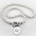 Berkeley Pearl Necklace with Sterling Silver Charm - Image 1