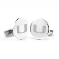 University of Miami Cufflinks in Sterling Silver - Image 1