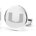 University of Miami Cufflinks in Sterling Silver - Image 2