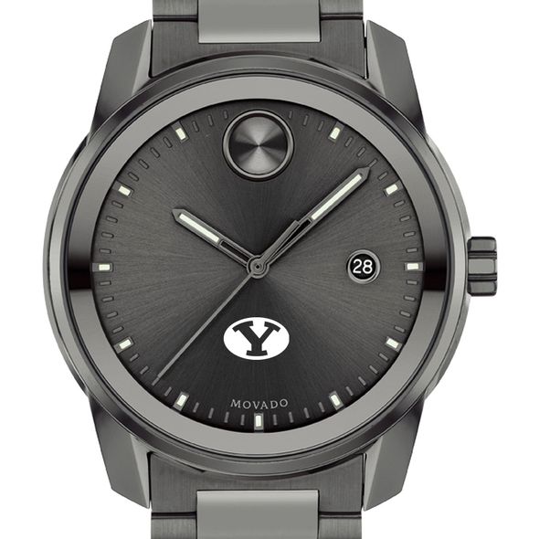 Brigham Young University Men's Movado BOLD Gunmetal Grey with Date Window - Image 1