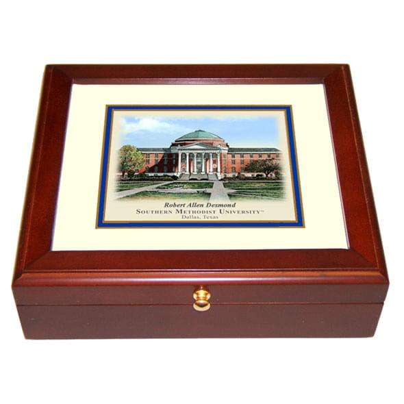 Southern Methodist University Eglomise Desk Box
