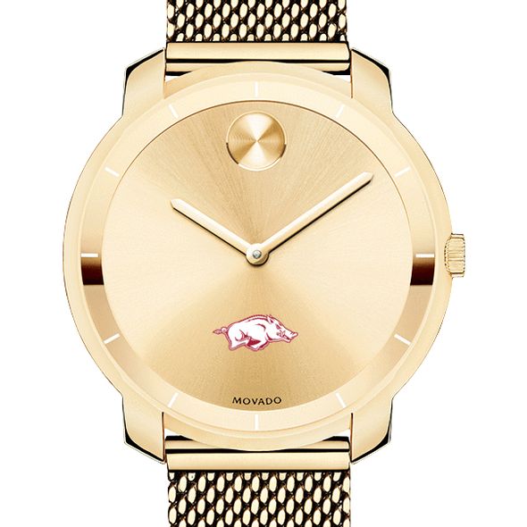 University of Arkansas Women's Movado Gold Bold 36