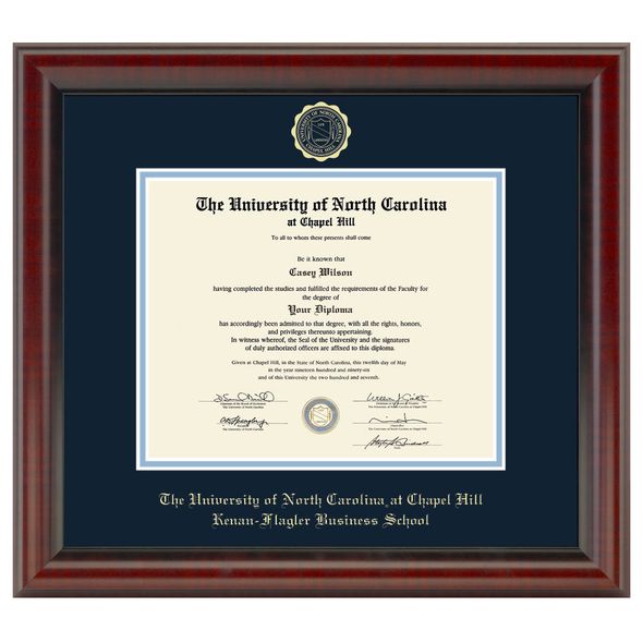 UNC Kenan-Flagler Diploma Frame, the Fidelitas - Image 1