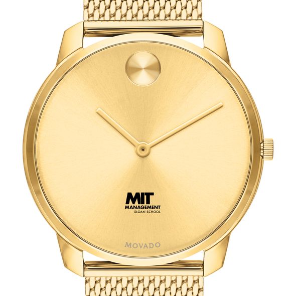 MIT Sloan Men's Movado Bold Gold 42 with Mesh Bracelet - Image 1