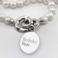 Berkeley Haas Pearl Necklace with Sterling Silver Charm - Image 2