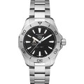 West Point Men's TAG Heuer Steel Aquaracer with Black Dial - Image 2