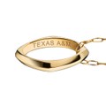 Texas Tech Monica Rich Kosann Poesy Ring Necklace in Gold - Image 3