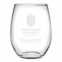 SLU Stemless Wine Glasses Made in the USA - Set of 4